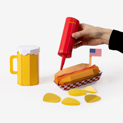 Hot Dog – 3D Paperfood Kit