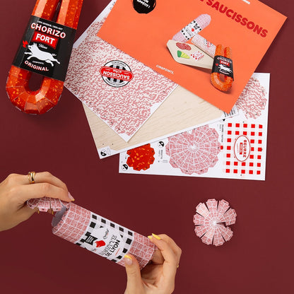 Sausage Board – 3D Paperfood Kit