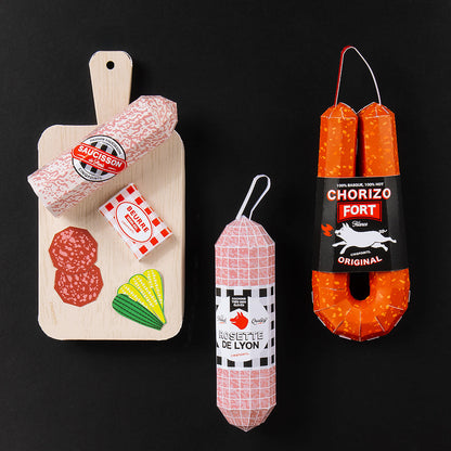 Sausage Board – 3D Paperfood Kit