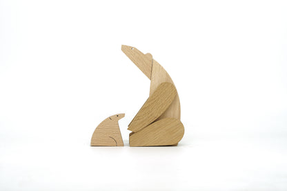 Polar Bear - Wooden Magnetic Toy
