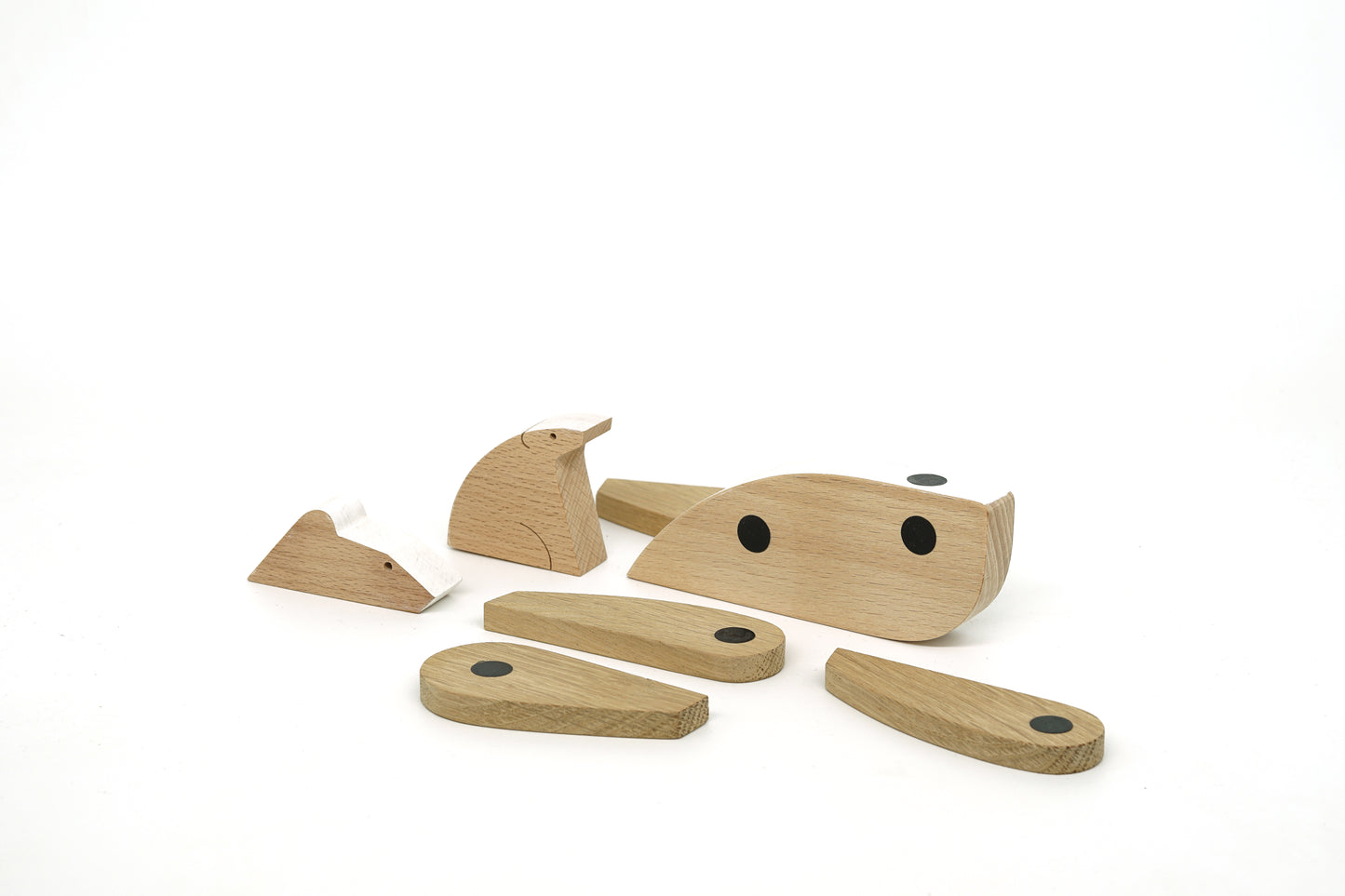 Polar Bear - Wooden Magnetic Toy