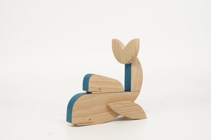 Whale - Wooden Magnetic Toy