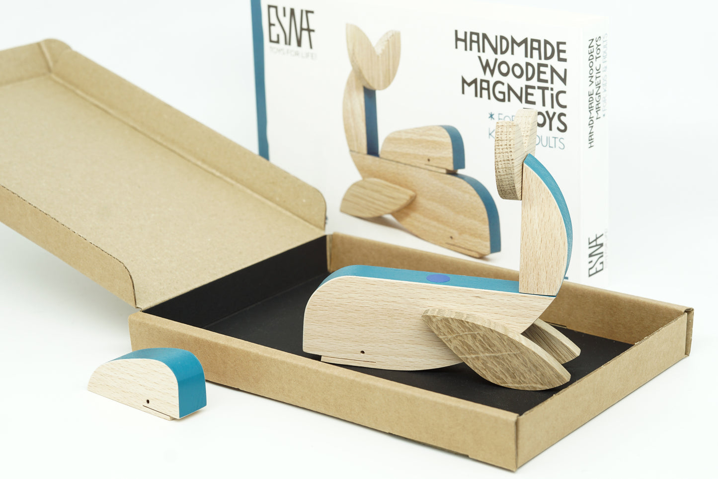 Whale - Wooden Magnetic Toy
