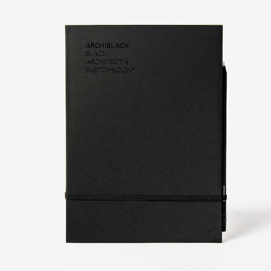 ARCHIBLACK - black sketchbook + white pencil