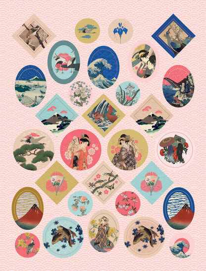 Japanese Prints - Sticker Sheet