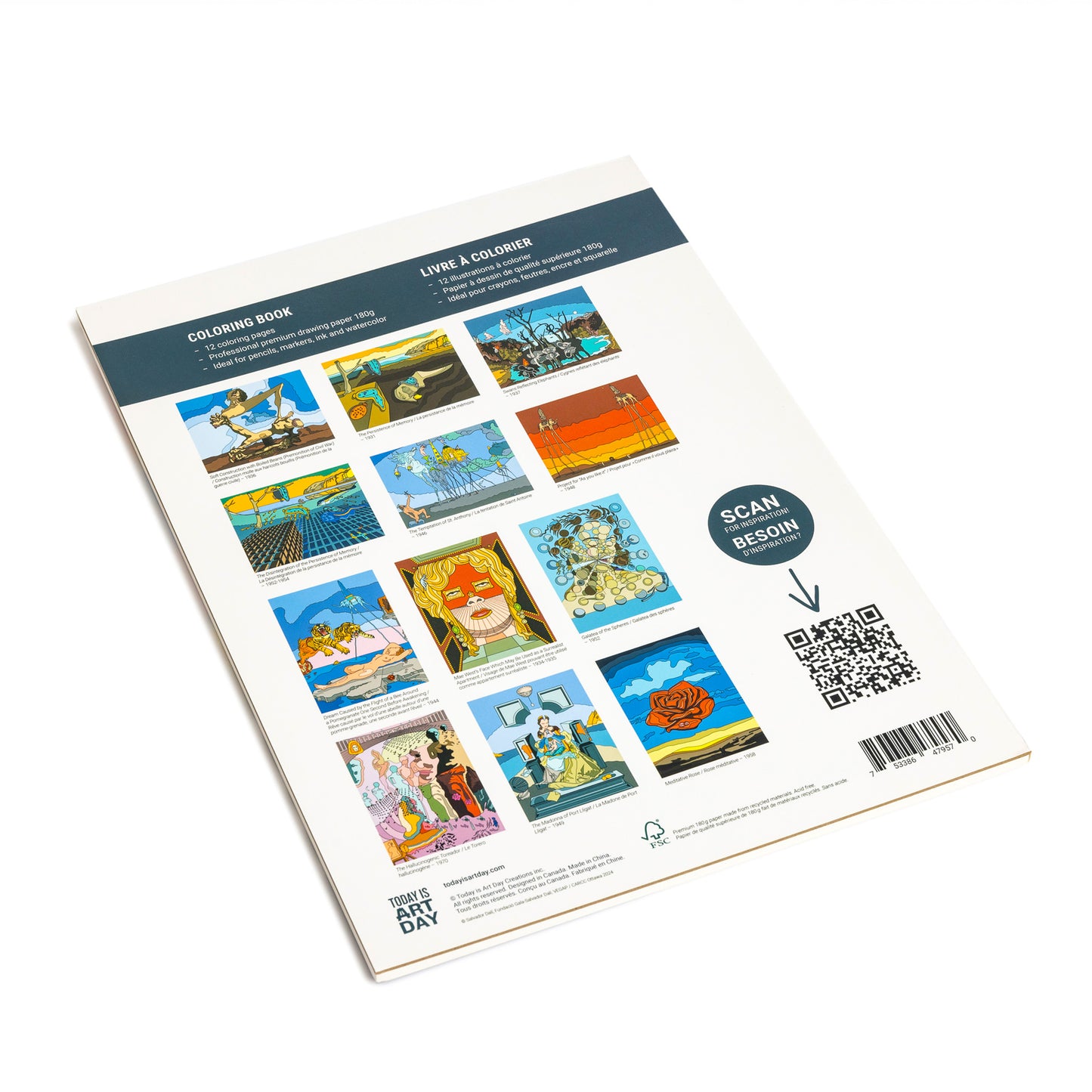 Salvador Dali - Coloring Book