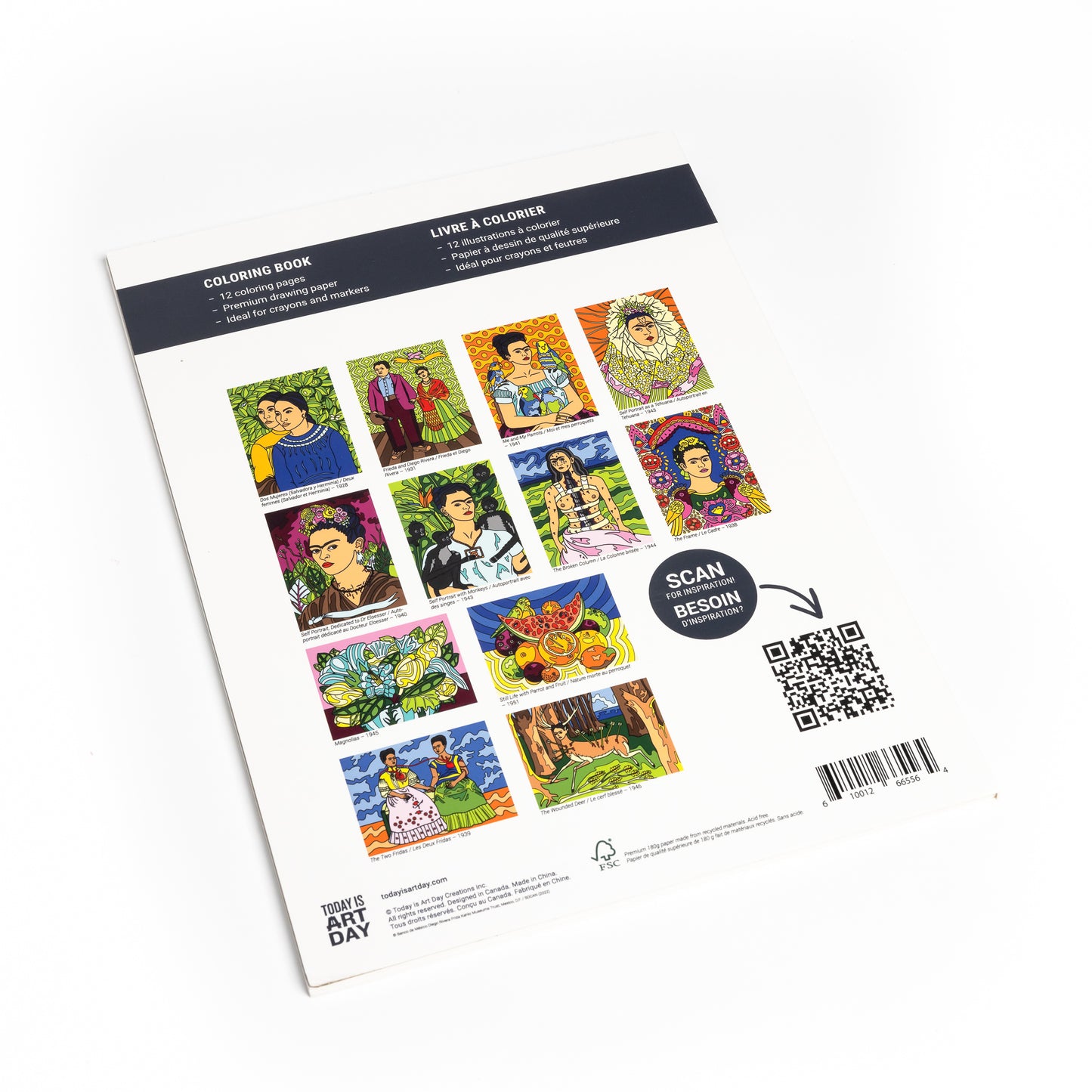 Frida Kahlo - Coloring Book