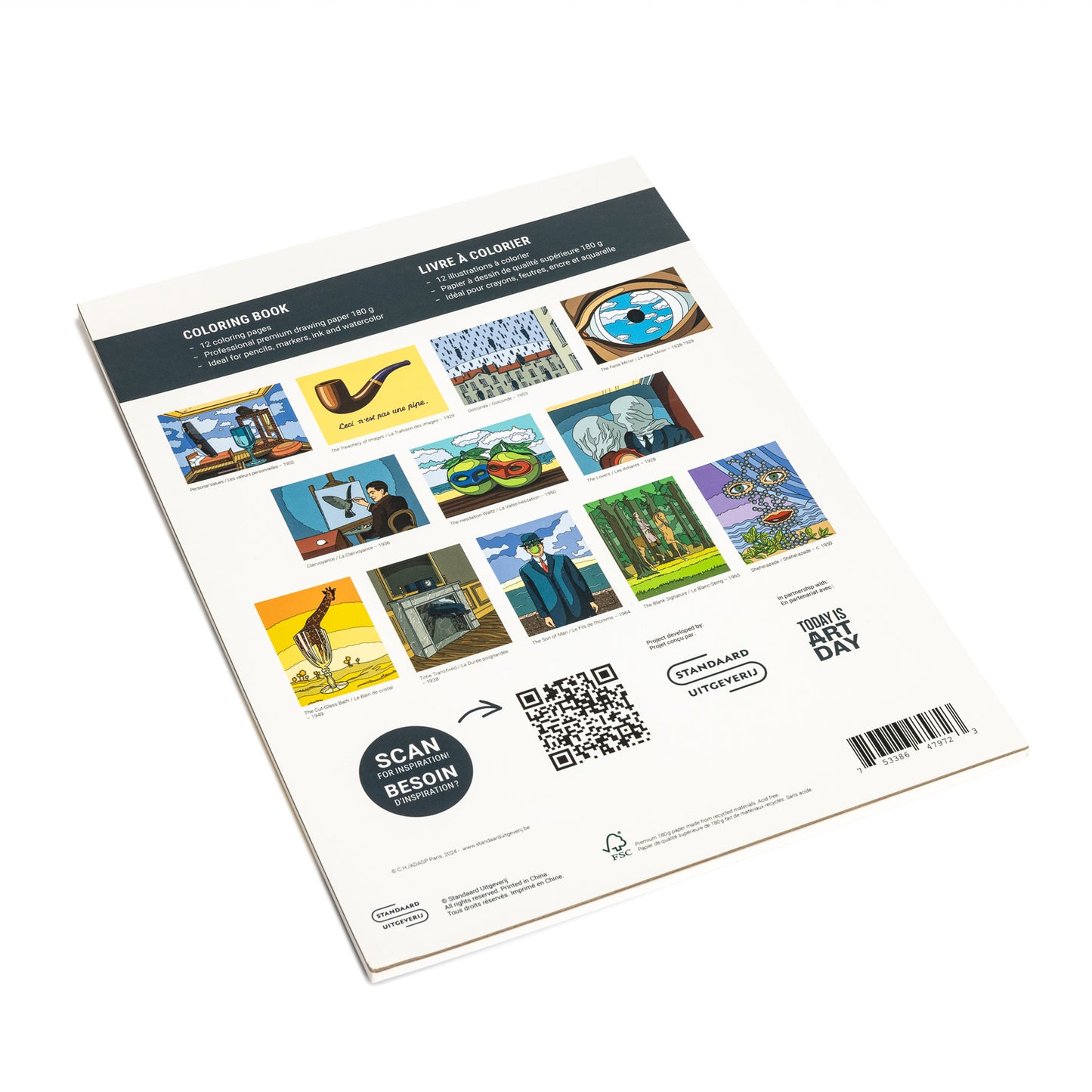 René Magritte - Coloring Book