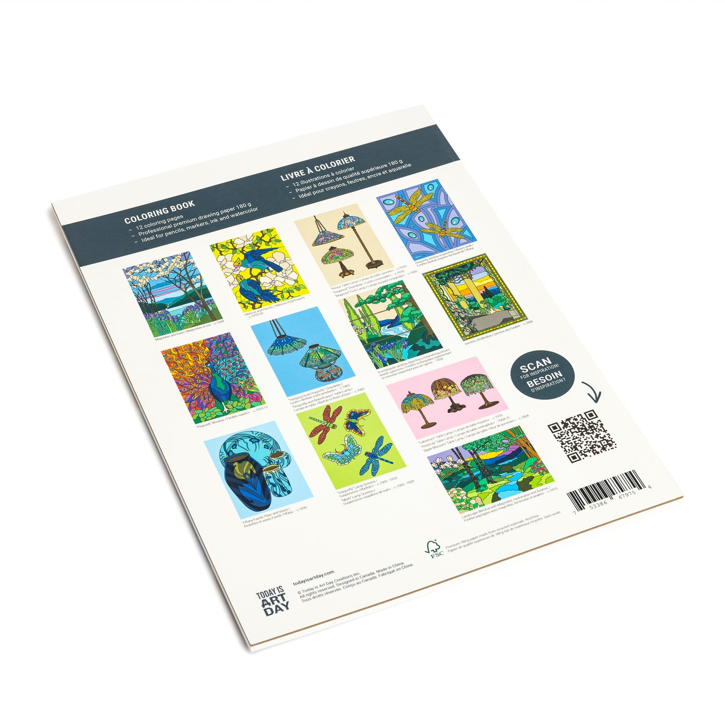 Louis Comfort Tiffany - Coloring Book