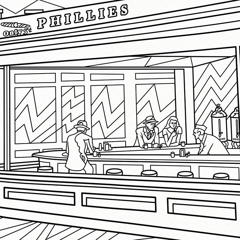 American Art - Coloring Book
