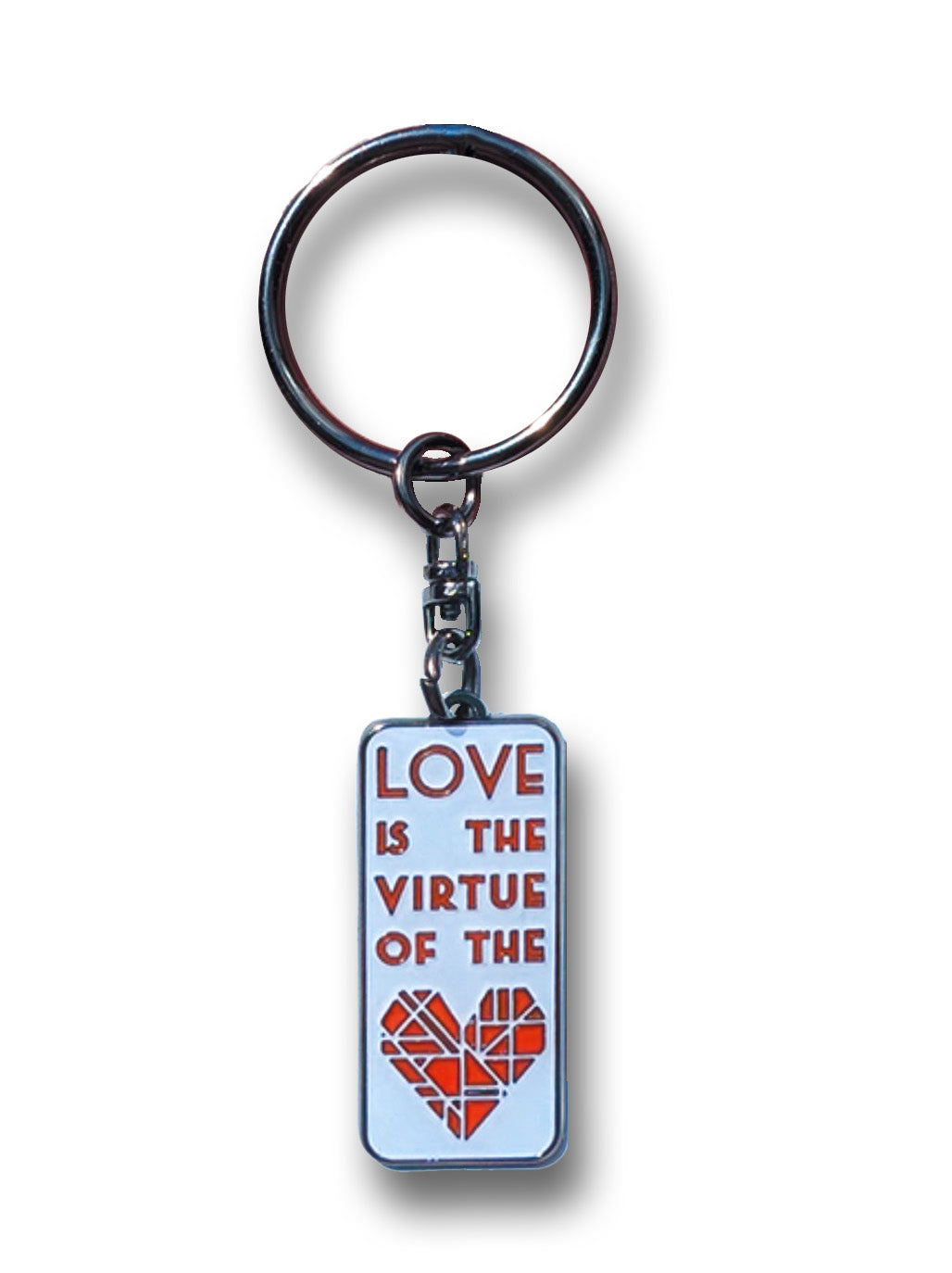 Love is the Virtue of the Heart - Keychain