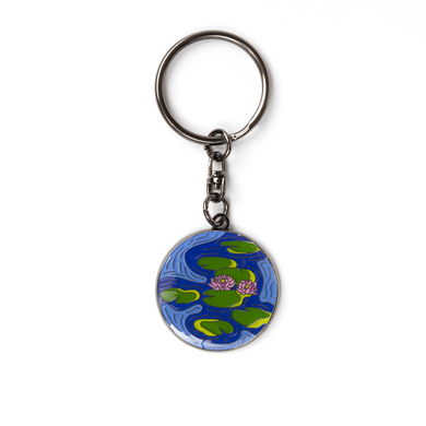 Water Lilies - Evening Effect - Keychain