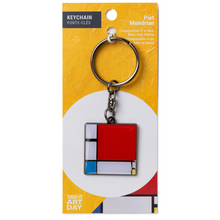 Composition II in Red, Blue, and Yellow - Keychain