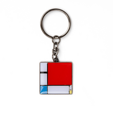 Composition II en rouge, bleu et jaune - Porte-Clés