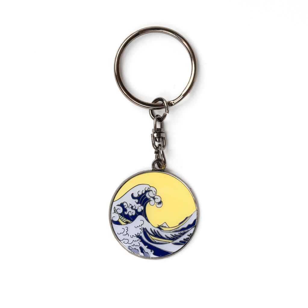 Wave Key Chain The Great Wave - Keychain – Today is Art Day