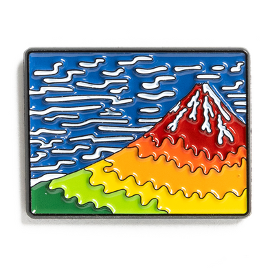 Fine Wind, Clear Morning (Red Fuji) - Pin