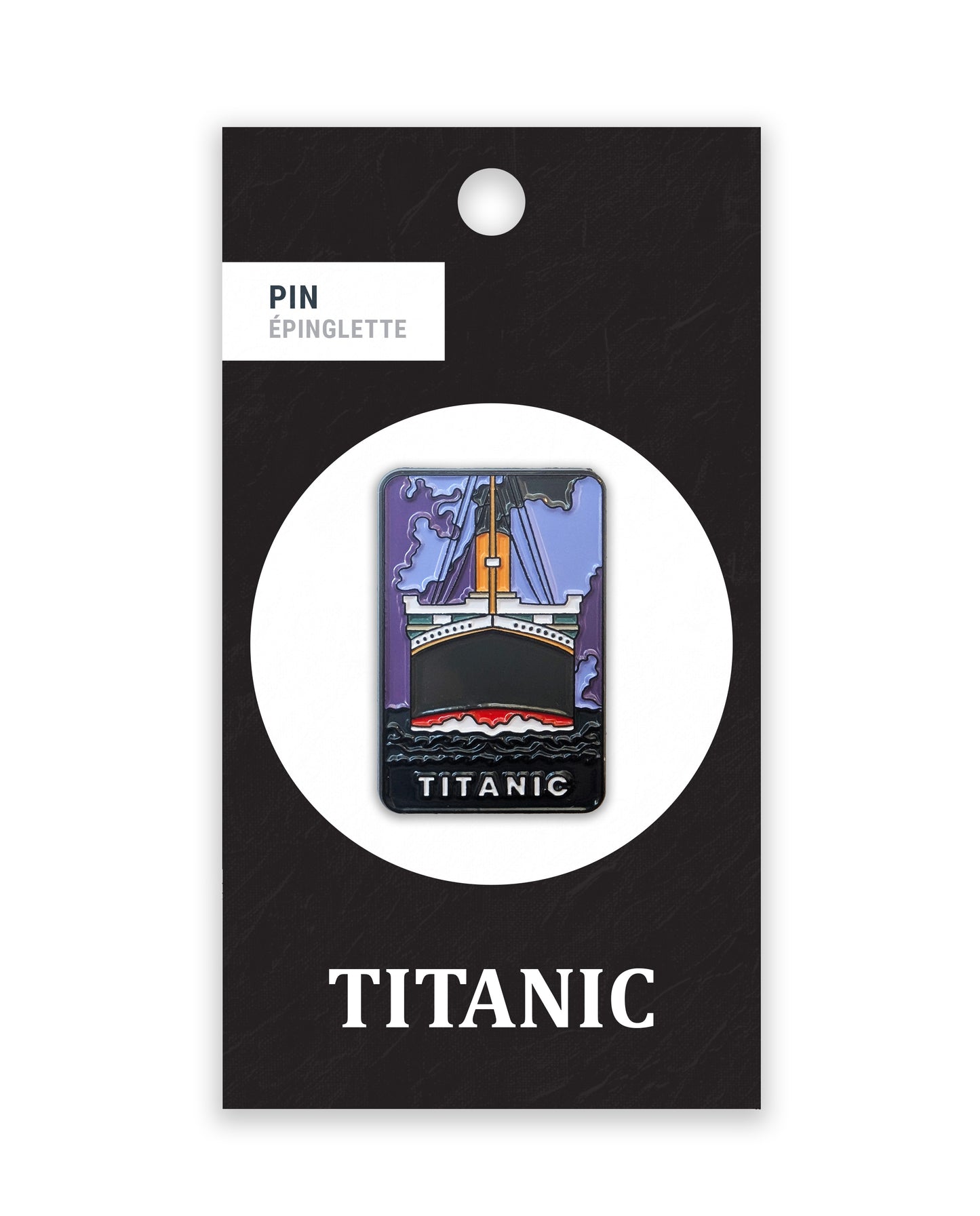 Front View, Purple Sky - Titanic collection - Pin