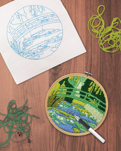 Bridge over a Pond - Punch needle kit