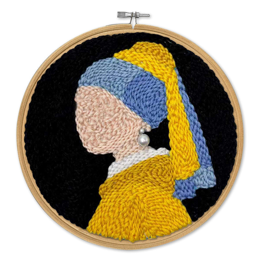 Girl with a Pearl Earring - Punch needle kit