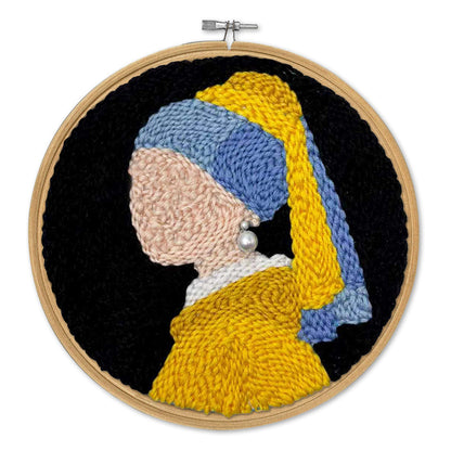 Girl with a Pearl Earring - Punch needle kit