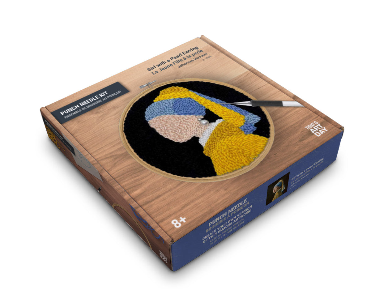 Girl with a Pearl Earring - Punch needle kit
