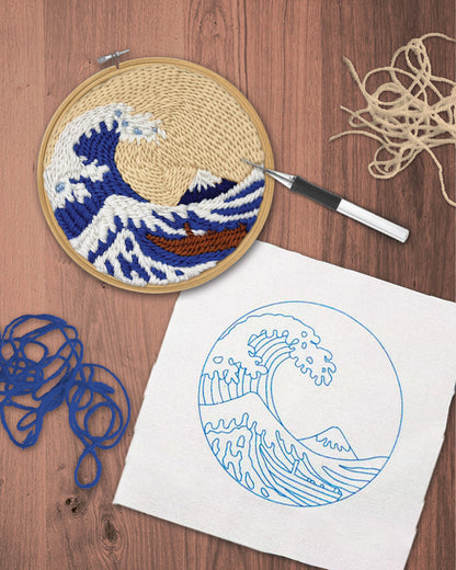 Great Wave - Punch needle kit
