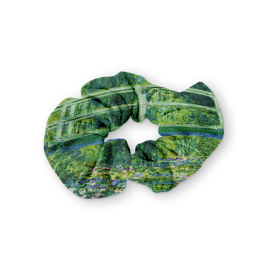 Bridge and Waterlilies - Scrunchie
