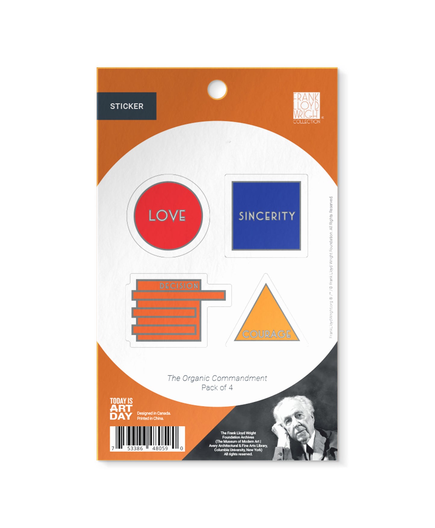 Organic Commandment (pack of 4) - Sticker