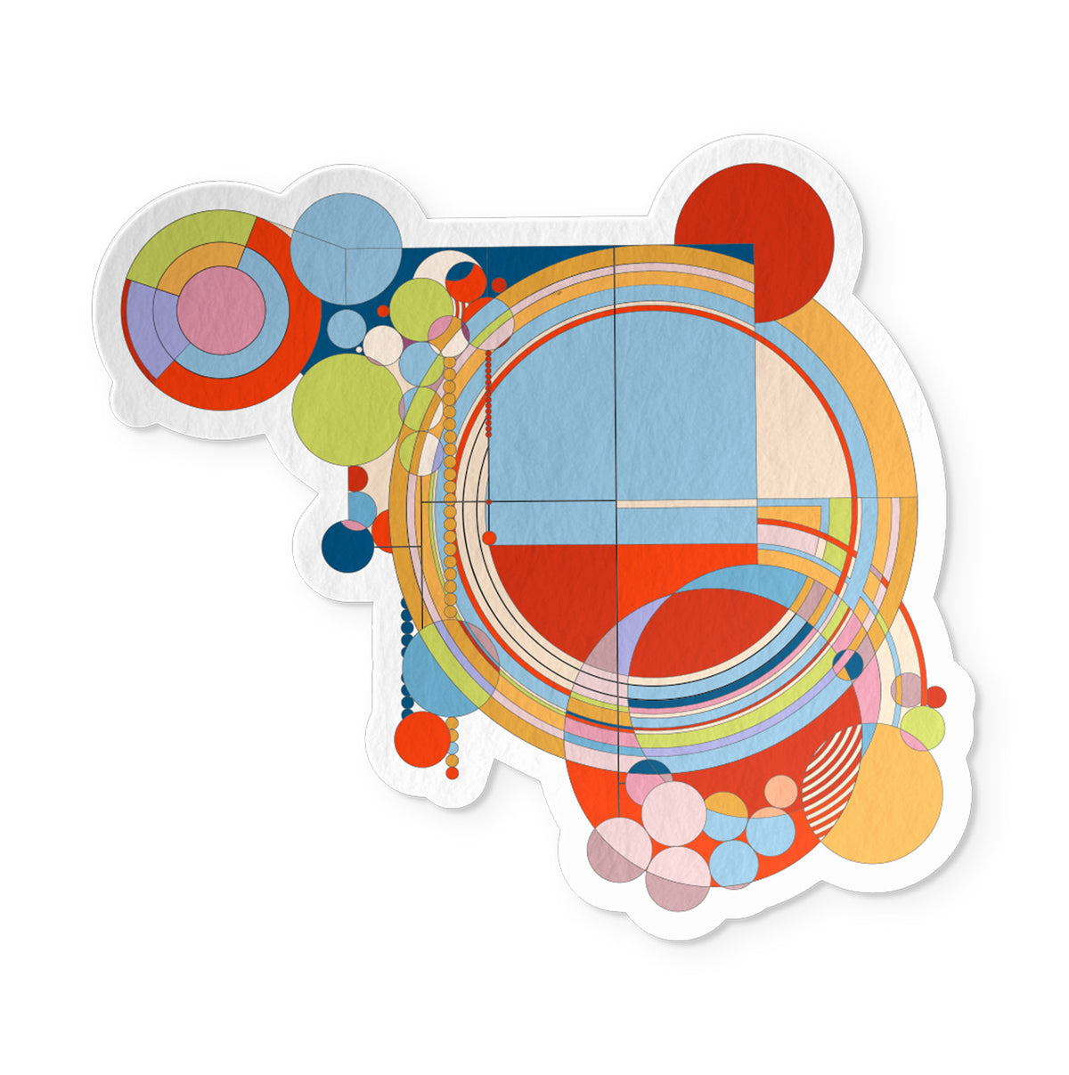 Colorful Rug Sticker Wright House Rug - Sticker – Today is Art Day
