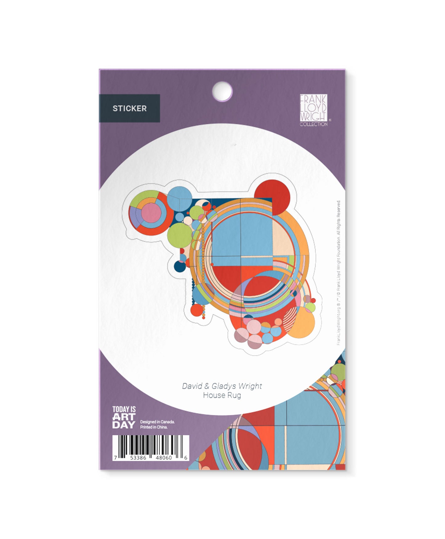 Wright House Rug - Sticker