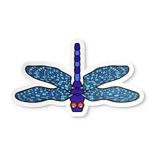Libellule Bleue - Autocollant