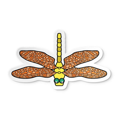 Orange Dragonfly - Sticker
