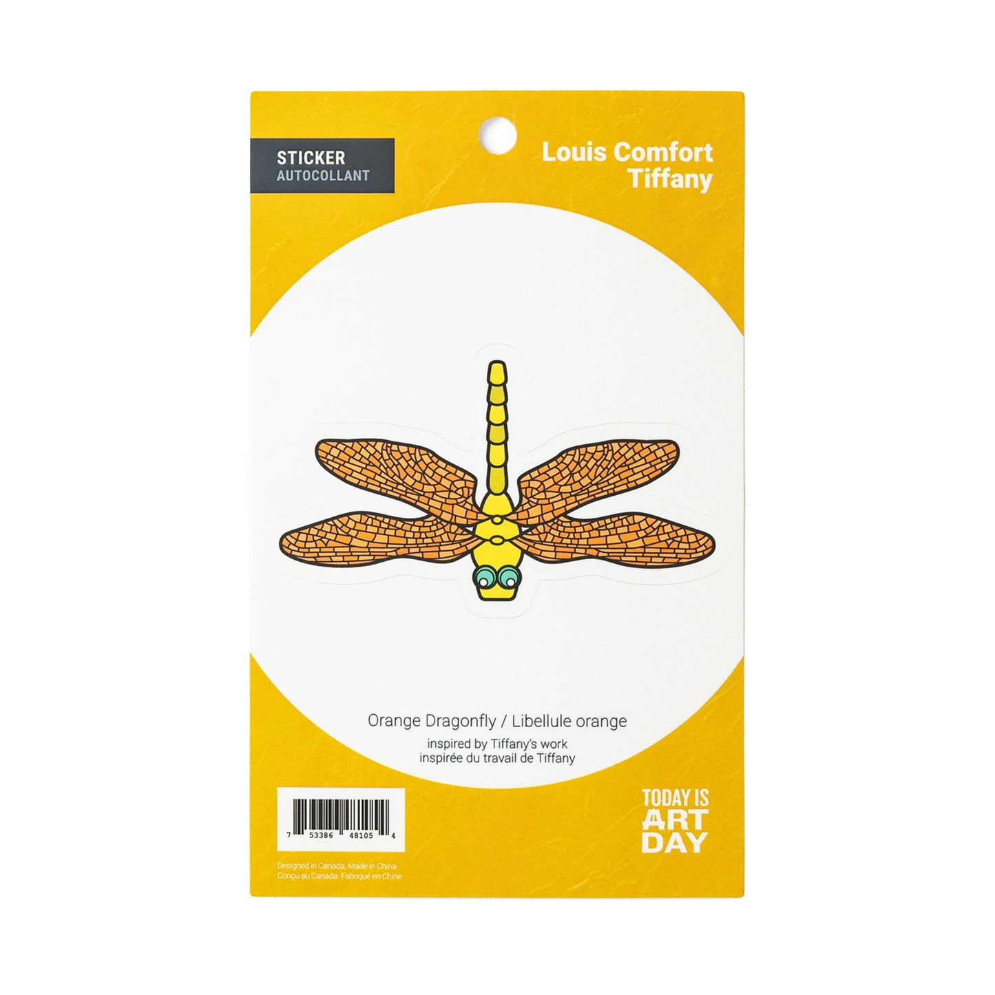 Orange Dragonfly - Sticker