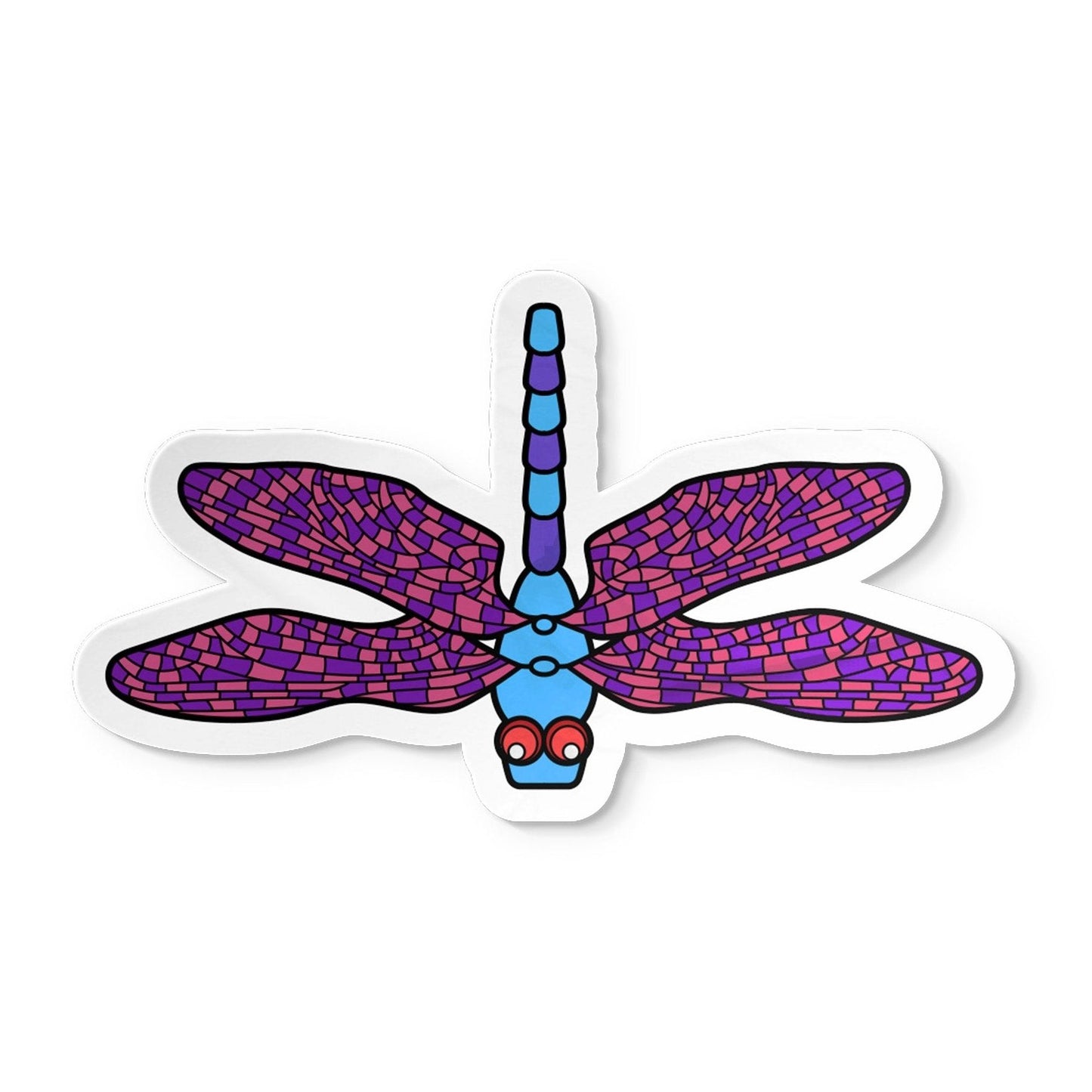 Purple Dragonfly - Sticker