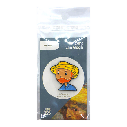 Self-Portrait with Straw Hat - Magnet