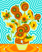 Les Tournesols -Trousse de peinture par numéros