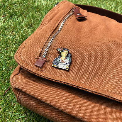 Pin - Autoportrait avec des singes