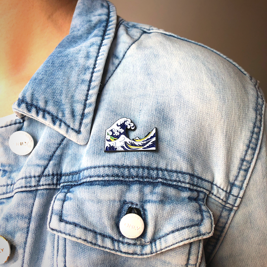 The Great Wave - Pin – Today is Art Day