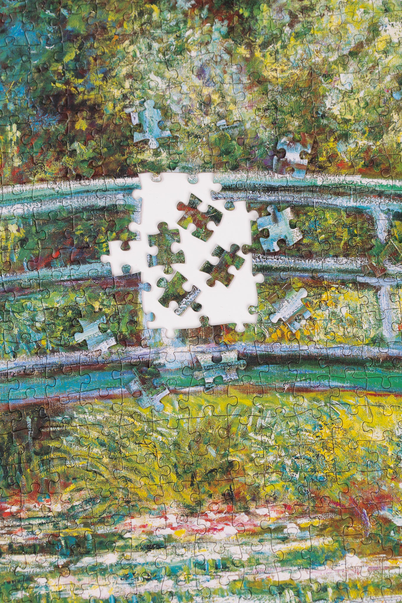 Bridge over a Pond of Water Lilies - Monet - Puzzle – Today is Art Day