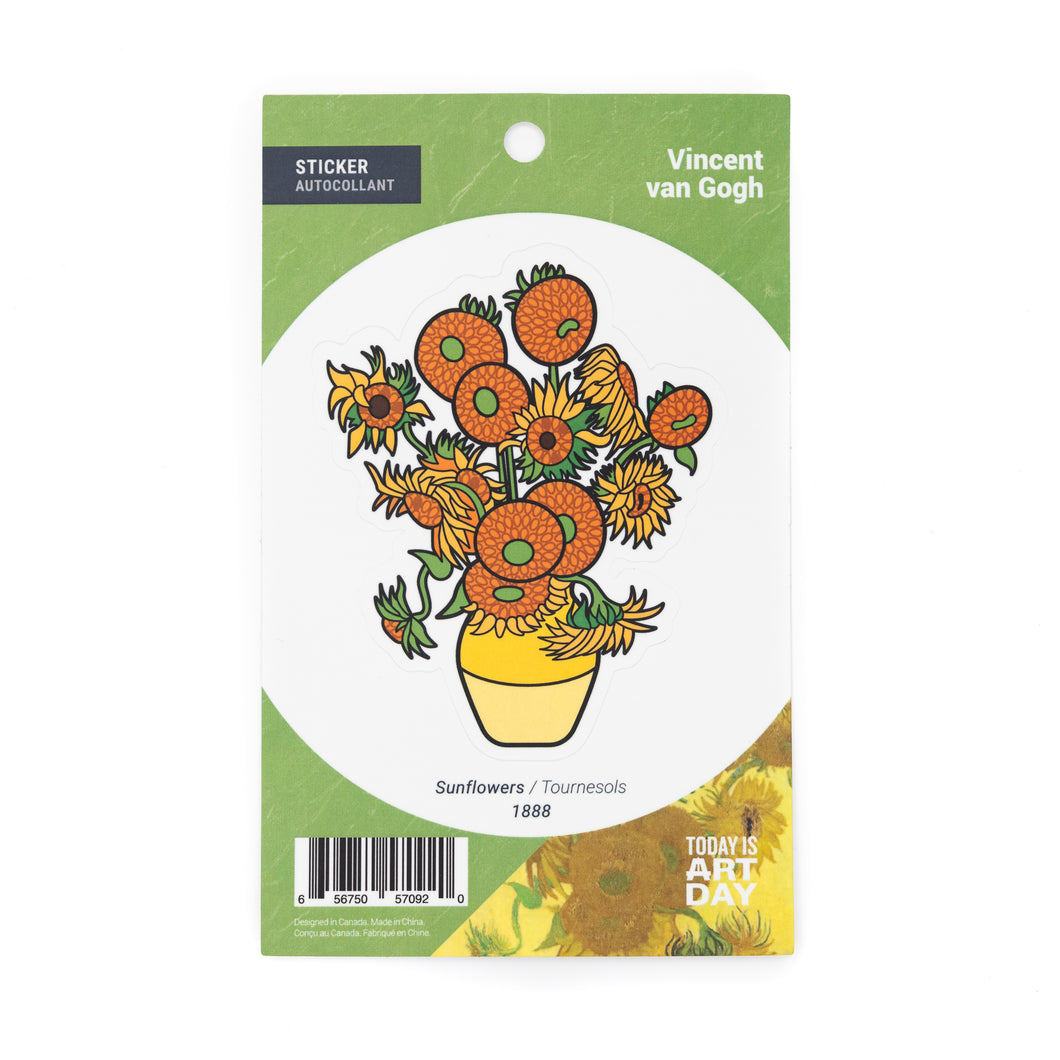 Vincent Van Gogh Sunflowers - Sticker