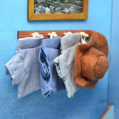 Bedroom in Arles - Miniature Wooden Room